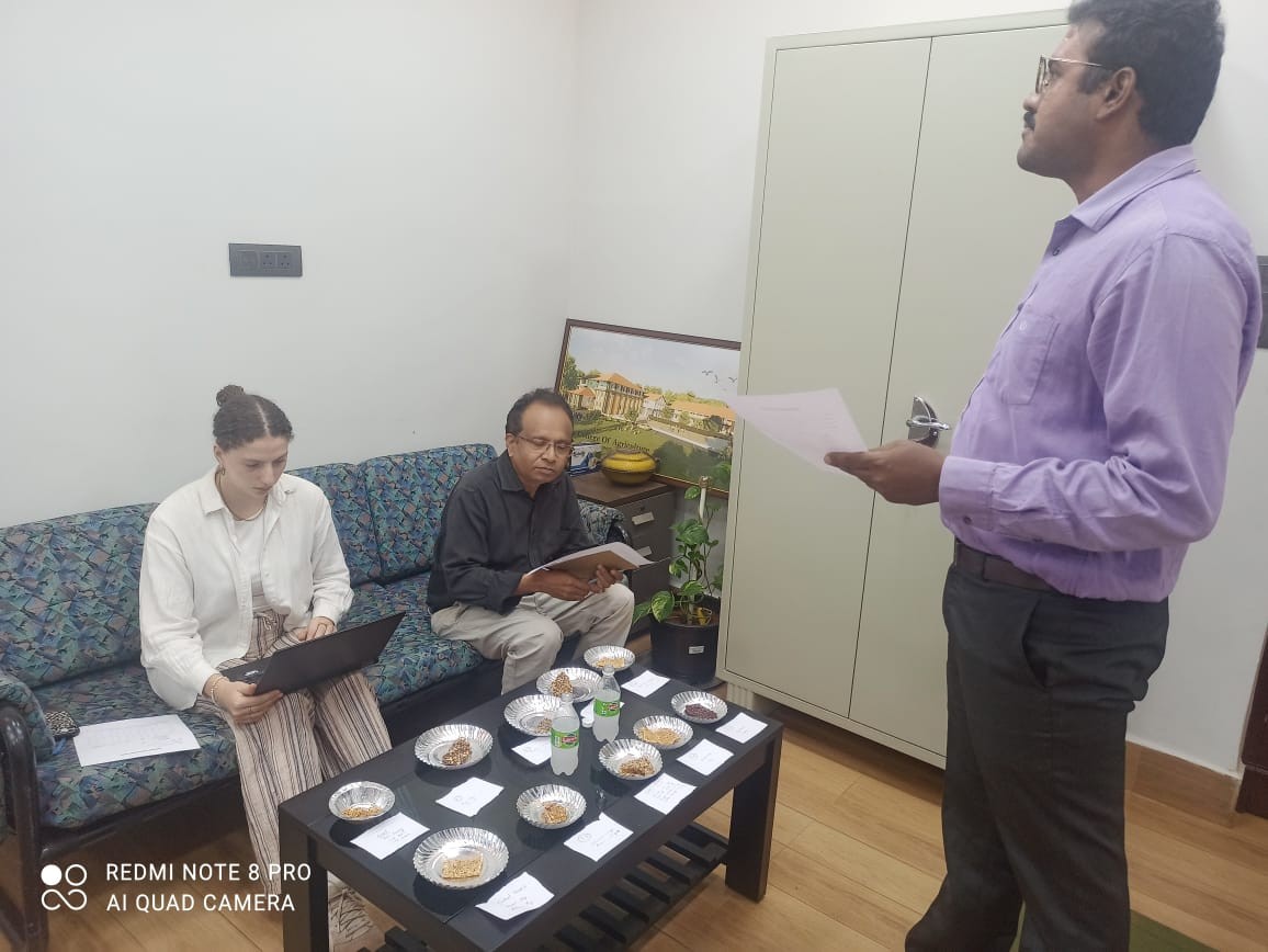 />Evaluation of trials on different millet-based energy bars” class=”consulate_nl_visit_photo” />
                </div>
<div class=