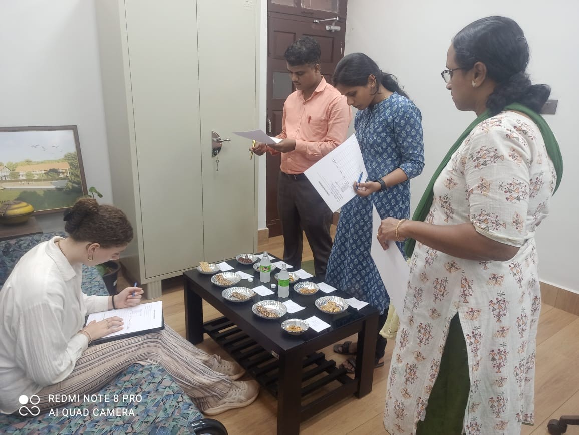 Sensory analysis and feedback for millet-based energy bar